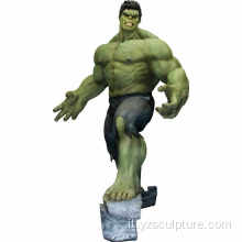 Scultura di pellicola di vita Formato della scultura di Hulk della fibra di vetro